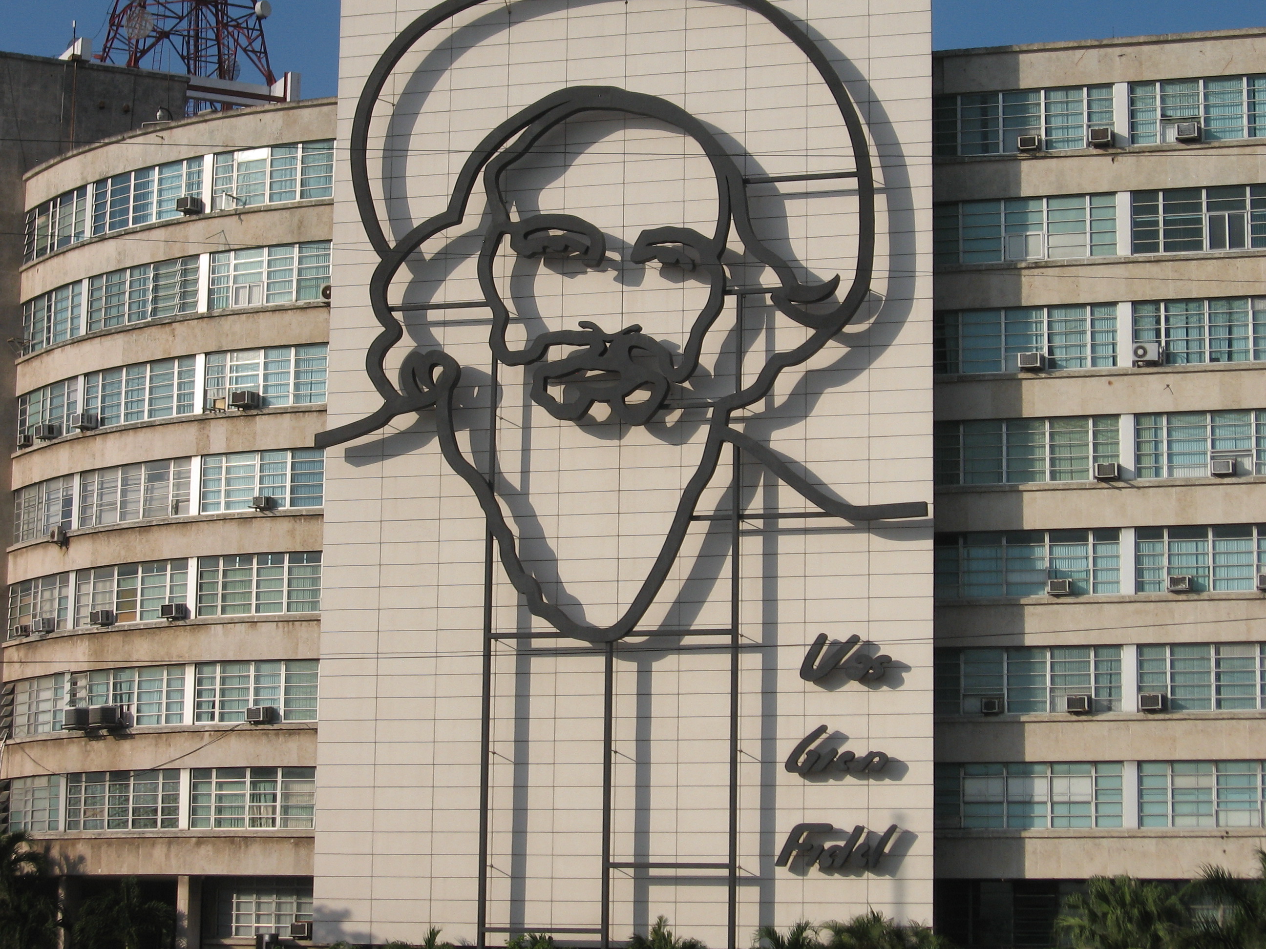 Image de Fidel Castro sur batiment public